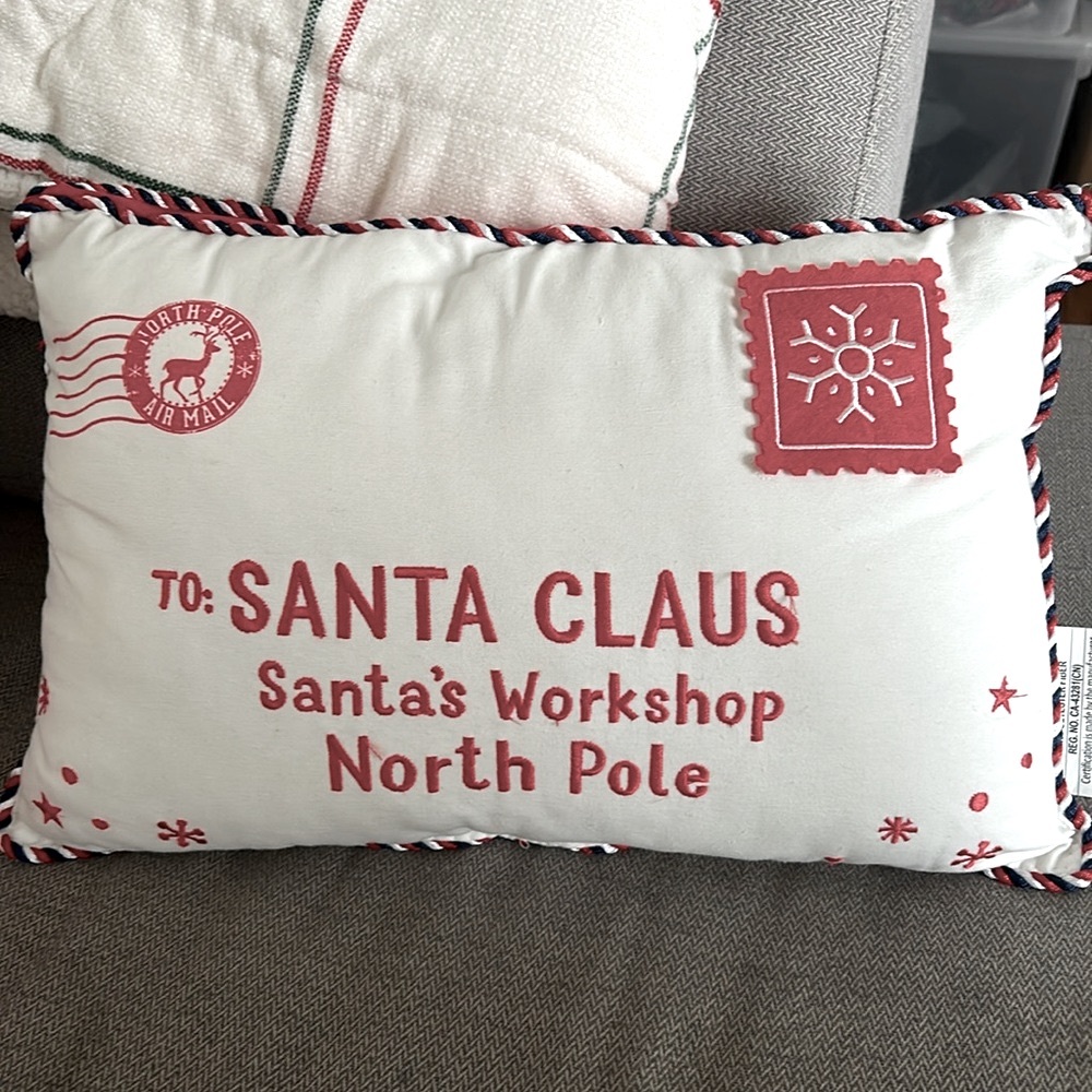 Wondershop target letter to Santa Claus decorative accent pillow Christmas
